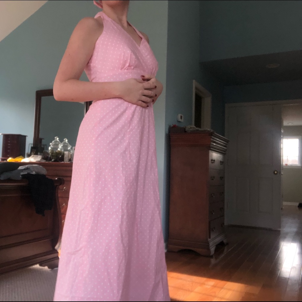 Lands End Halter Maxi Dress